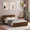 Image de Cadre De Lit Sans Matelas Chêne Marron 120x190 Cm Vidaxl
