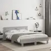 Image de Cadre De Lit Avec Led Sans Matelas Sonoma Gris 150x200 Cm Vidaxl