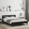 Image de vidaXL Cadre de lit avec LED sans matelas noir 140x200 cm 3207547