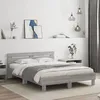 Image de vidaXL Cadre de lit avec LED sans matelas sonoma gris 140x200 cm 3207551