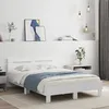 Image de vidaXL Cadre de lit avec LED sans matelas blanc 120x200 cm 3207553