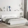 Image de Cadre De Lit Avec Led Sans Matelas Blanc 180x200 Cm Vidaxl
