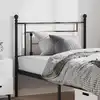 Image de Tête De Lit De Remplacement Métal Noir 100 Cm Vidaxl