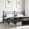 Image de Tête De Lit De Remplacement Métal Noir 193 Cm Vidaxl