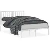 Image de Vidaxl cadre de lit métal sans matelas et tête de lit blanc 120x190 cm