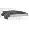 Image de Vidaxl cadre de lit métal sans matelas et tête de lit blanc 183x213 cm