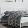 Image de Tête De Lit De Remplacement Métal Blanc 193 Cm Vidaxl