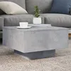 Image de vidaXL Table basse gris béton 55x55x31 cm bois dingénierie 836570