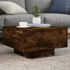 Image de vidaXL Table basse chêne fumé 55x55x31 cm bois dingénierie 836571
