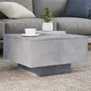Image de Table Basse Avec Lumières Led Gris Béton 55x55x31 Cm Vidaxl