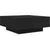Image de Table Basse Noir 80x80x31 Cm Bois D'ingénierie Vidaxl