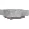 Image de Vidaxl table basse gris béton 80x80x31 cm bois d'ingénierie