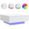 Image de Vidaxl table basse avec lumières led blanc 80x80x31 cm