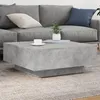 Image de vidaXL Table Basse avec Lumières LED Table dAppoint Bout de Canapé Meuble de Salon Salle de Séjour Moderne Gris Béton 836591