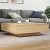Image de Table Basse Chêne Sonoma 100x100x31 Cm Bois D'ingénierie Vidaxl