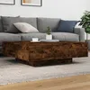 Image de vidaXL Table basse chêne fumé 100x100x31 cm bois dingénierie 836599