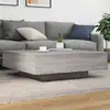 Image de Table Basse Sonoma Gris 100x100x31 Cm Bois D'ingénierie Vidaxl