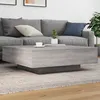 Image de vidaXL Table basse sonoma gris 100x100x31 cm bois dingénierie 836600