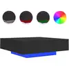 Image de Table Basse Avec Lumières Led Noir 100x100x31 Cm Vidaxl