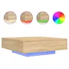 Image de Vidaxl table basse avec lumières led chêne sonoma 100x100x31 cm