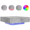 Image de Vidaxl table basse avec lumières led gris béton 100x100x31 cm