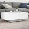 Image de Table Basse Avec Lumières Led Blanc 85x55x31 Cm Vidaxl