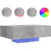 Image de Table Basse Avec Lumières Led Gris Béton 85x55x31 Cm Vidaxl