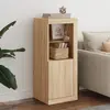 Image de Buffet Avec Lumières Led Chêne Sonoma 41x37x100 Cm Vidaxl