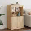 Image de Buffet Avec Lumières Led Chêne Sonoma 60,5x37x100 Cm Vidaxl