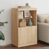 Image de vidaXL Buffet avec Lumières LED Armoire Latérale de Rangement Organisateur de Salon Salle de Séjour Maison Intérieur 836667