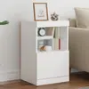 Image de Buffet Avec Lumières Led Blanc 41x37x67 Cm Vidaxl