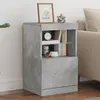 Image de Buffet Avec Lumières Led Gris Béton 41x37x67 Cm Vidaxl