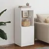 Image de Buffet Avec Lumières Led Blanc 41x37x100 Cm Vidaxl