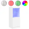 Image de Vidaxl buffet avec lumières led blanc 41x37x100 cm