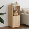 Image de Buffet Avec Lumières Led Chêne Sonoma 41x37x100 Cm Vidaxl
