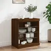 Image de Buffet Avec Lumières Led Chêne Marron 60,5x37x67 Cm Vidaxl