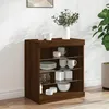 Image de vidaXL Buffet avec Lumières LED Armoire avec Éclairage Meuble de Rangement Organisateur de Salon Salle de Séjour 836699