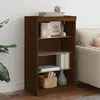 Image de Buffet Avec Lumières Led Chêne Marron 60,5x37x100 Cm Vidaxl