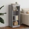 Image de Buffet Avec Lumières Led Sonoma Gris 41x37x100 Cm Vidaxl