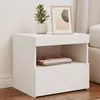 Image de vidaXL Tables de Chevet avec Lumières LED 2 pcs Armoires de Lit avec Rangement Tables de Nuit Armoires de Nuit Moderne 836764
