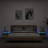 Image de Armoires De Chevet Avec Lumières Led 2 Pcs Chêne Sonoma Vidaxl