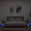 Image de Armoires De Chevet Avec Lumières Led 2 Pcs Chêne Sonoma Vidaxl