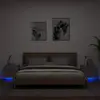 Image de Tables De Chevet Murales Avec Lumières Led 2 Pcs Gris Béton Vidaxl