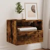 Image de Meubles Tv Muraux 2 Pcs Chêne Fumé 40x30x30cm Bois D'ingénierie Vidaxl