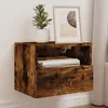 Image de vidaXL Meubles TV muraux 2 pcs chêne fumé 40x30x30cm bois dingénierie 836849