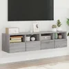 Image de Meubles Tv Muraux 2pcs Sonoma Gris 60x30x30cm Bois D'ingénierie Vidaxl