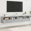 Image de Meubles Tv Muraux 2 Pcs Gris Béton 80x30x30cm Bois D'ingénierie Vidaxl
