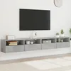Image de Meubles Tv Muraux 2pcs Gris Béton 100x30x30cm Bois D'ingénierie Vidaxl
