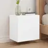 Image de Meuble Tv Mural Blanc 40,5x30x40 Cm Bois D'ingénierie Vidaxl