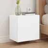 Image de Meubles Tv Muraux 2 Pcs Blanc 40,5x30x40 Cm Bois D'ingénierie Vidaxl